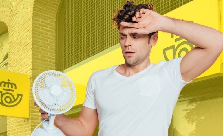 sin aire acondicionado en plena ola de calor en las oficinas de Correos