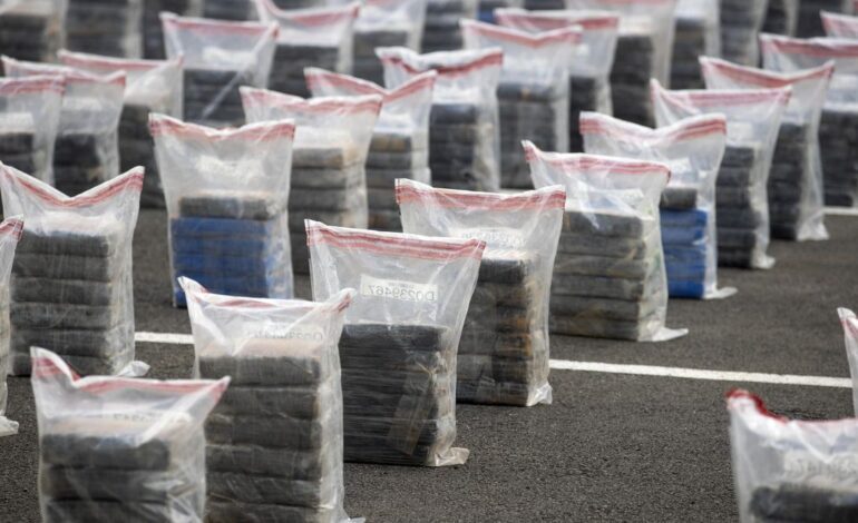 Incautan en Colombia cinco toneladas de cocaína destinadas a Europa y Centroamérica