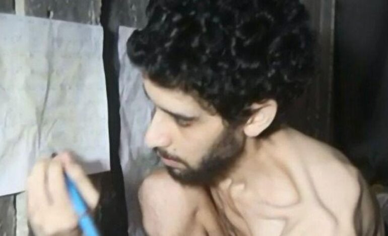 Hamás hace cavar su propia tumba al rehén Evyatar David en un segundo vídeo