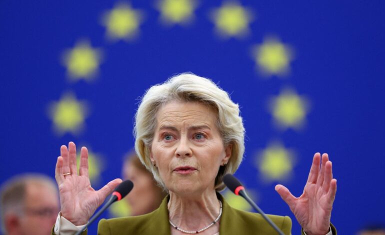 Von der Leyen endurece el tono contra Israel por su actuación «inaceptable» en Gaza y anuncia una batería de sanciones