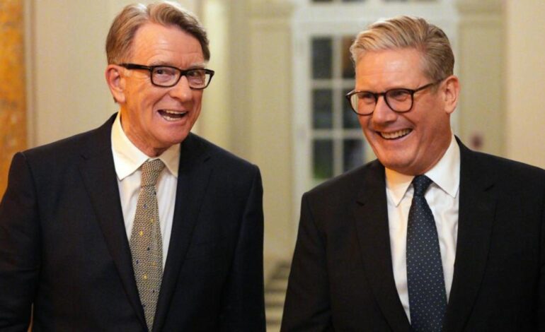Starmer destituye al embajador de Reino Unido en EEUU, Peter Mandelson, por sus vínculos con el pederasta Jeffrey Epstein