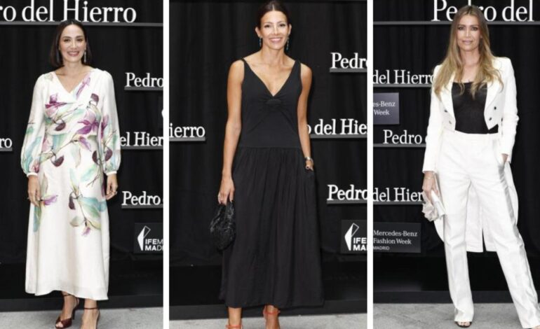 cónclave de famosos en el desfile de la nueva colección de Pedro del Hierro