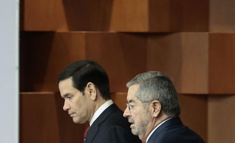 Rubio amenaza en México con más ataques militares de EEUU contra el narco