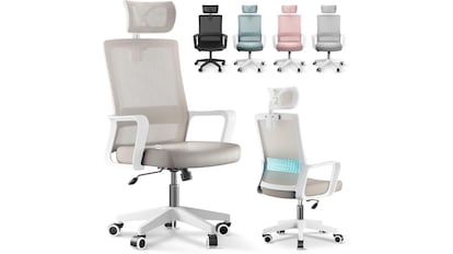 Esta silla ergonómica de Amazon viene en 4 colores.