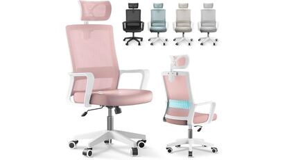 Esta silla ergonómica de Amazon viene en 4 colores.