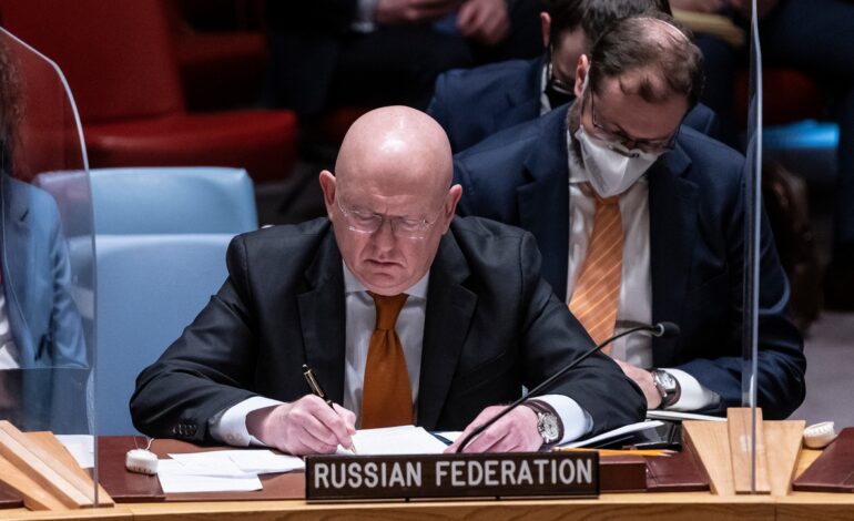 El embajador ruso en la ONU califica de «físicamente imposible» el envío de drones sobre Polonia