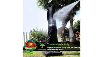 La cubierta protectora incluye una cremallera impermeable.