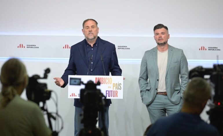 ERC se planta y cierra la puerta a negociar los Presupuestos hasta que el Gobierno entregue a Cataluña el 100% del IRPF