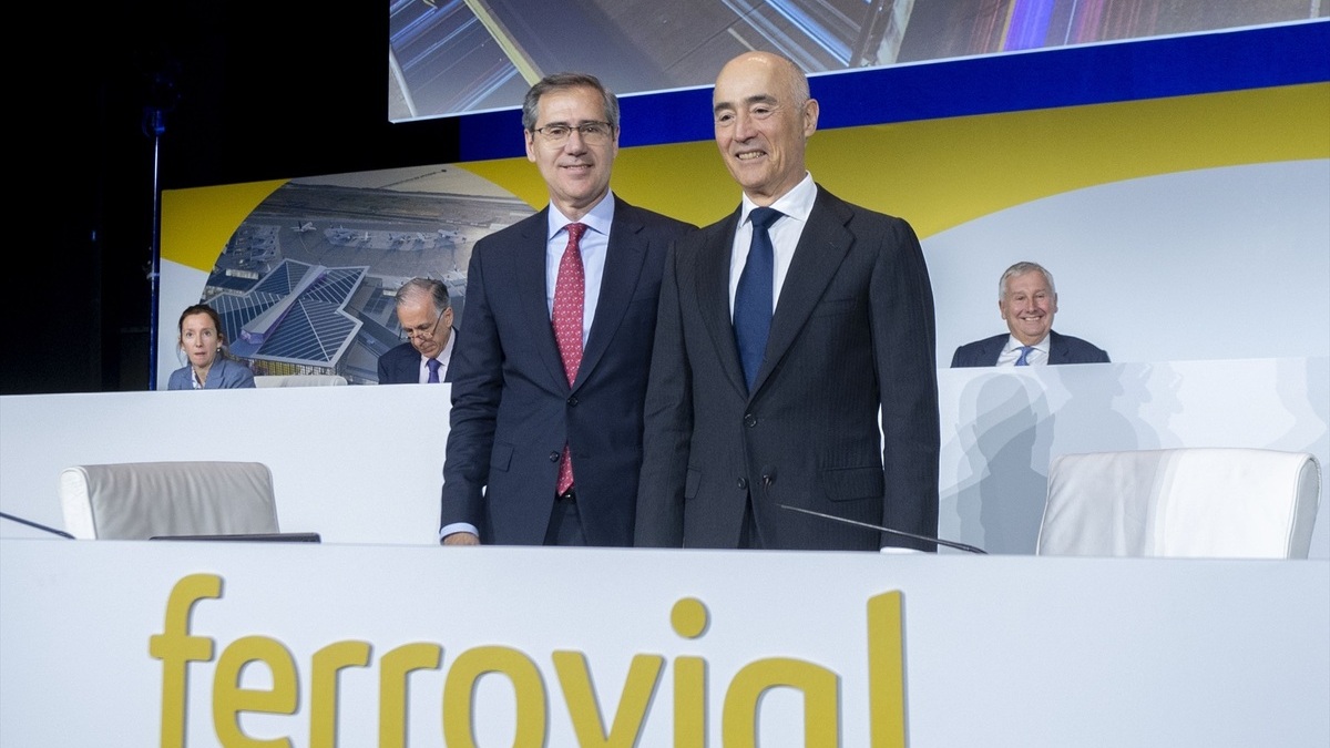 El CEO de Ferrovial, Ignacio Madridejos y el presidente de Ferrovial, Rafael del Pino. Foto: Alberto Ortega / Europa Press.
