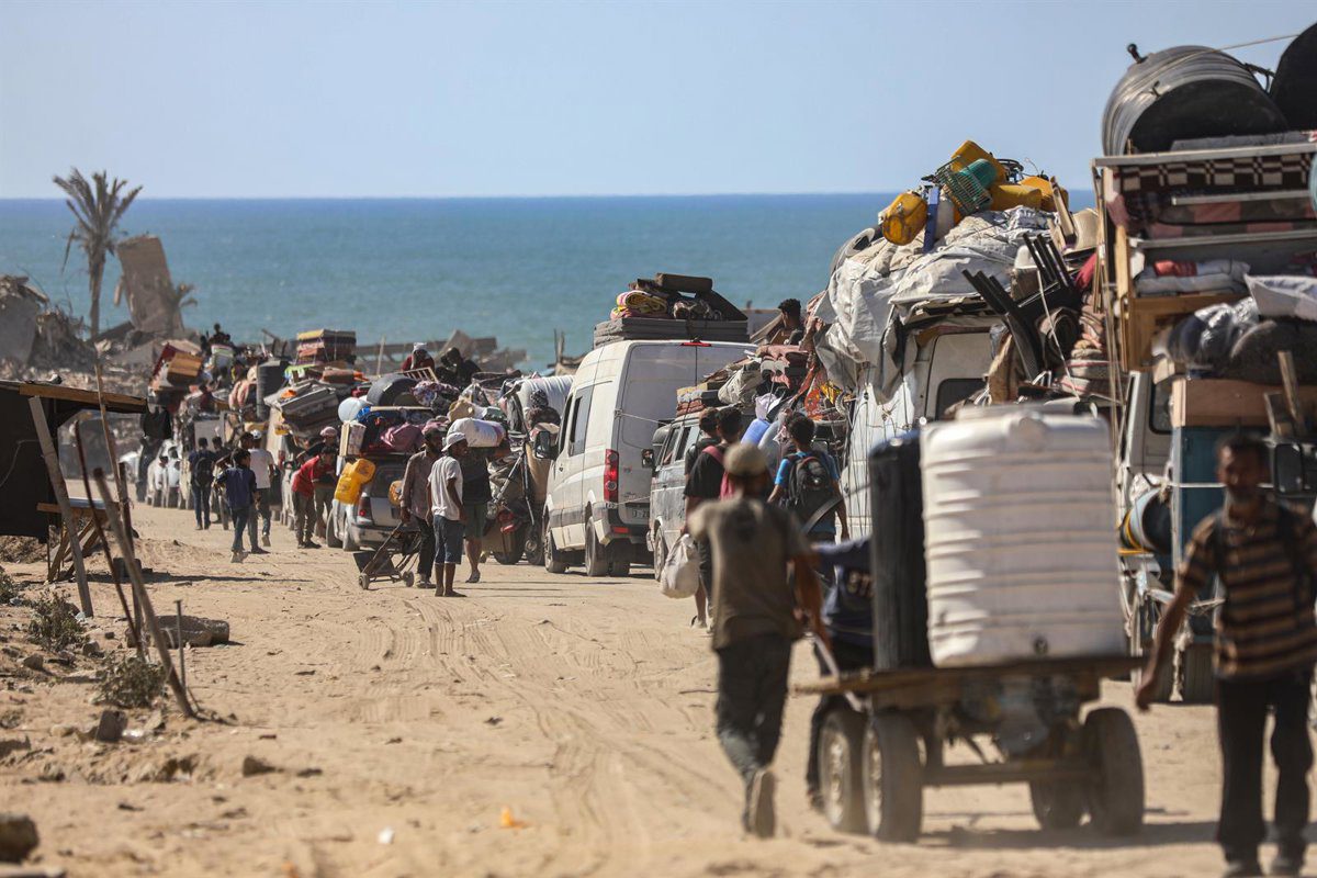 La ONU cifra en 40.000 los desplazados desde la ciudad de Gaza hacia el sur del enclave en 48 horas