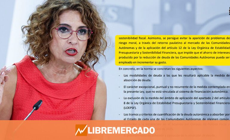 El documento que demuestra el último engaño de María Jesús Montero con la quita de la deuda de las CCAA