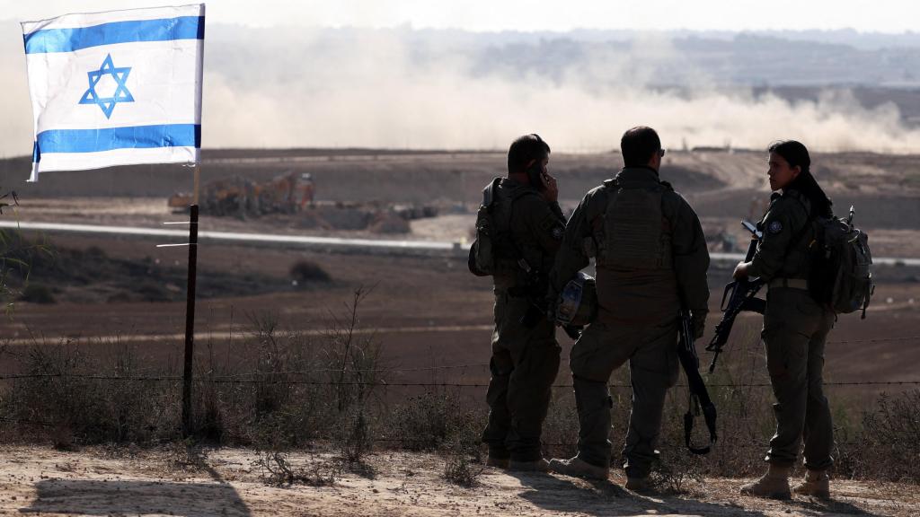 Soldados israelíes en la Franja de Gaza.