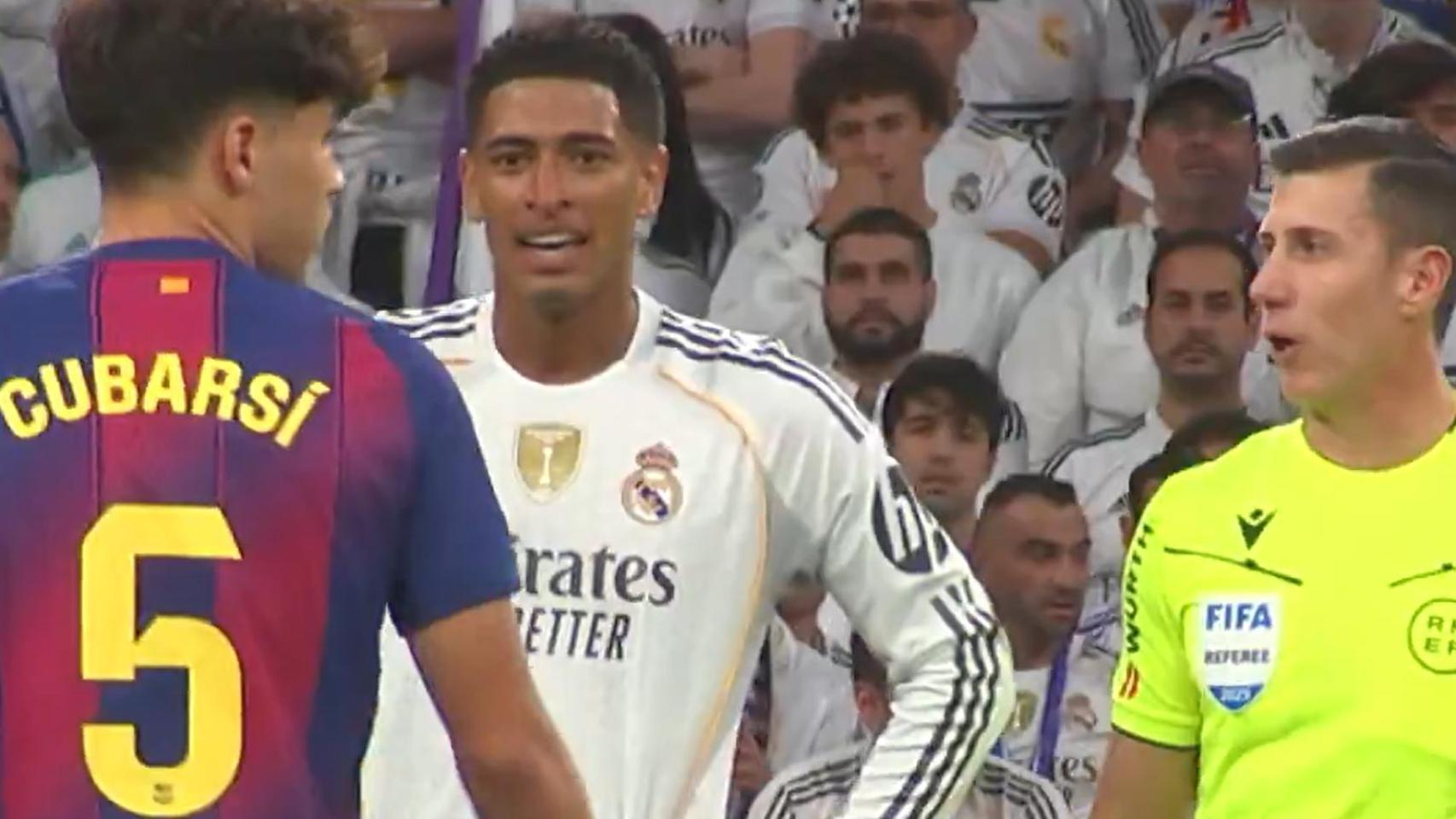 Bellingham, a Soto Grado y a los jugadores del Barcelona que le pidieron su expulsión: "Ni con Negreira, ni con Negreira"