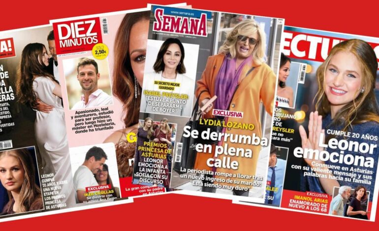 Kiosco rosa: Lydia Lozano, preocupada y entre lágrimas en la puerta de un hospital tras el ingreso de su marido, Charly