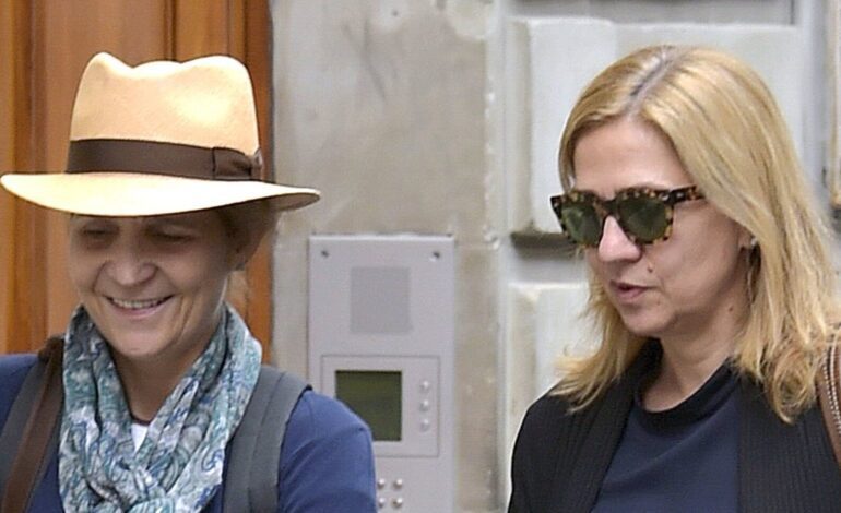 La inesperada visita de las Infantas Elena y Cristina con Antonio Resines y su mujer al Museo de la Evolución Humana de Burgos