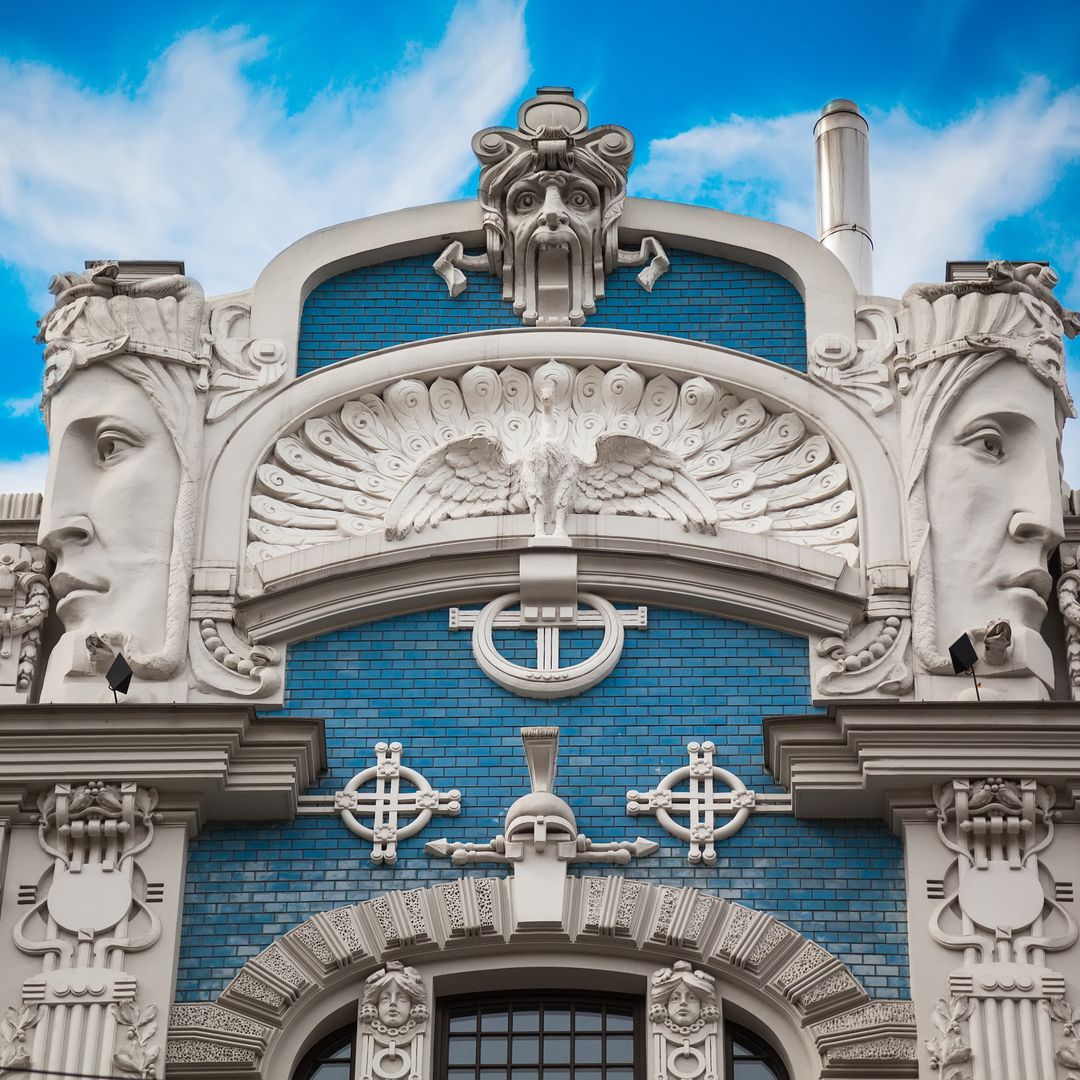 Edificio Art Nouveau de Eisenstein, Riga, Letonia