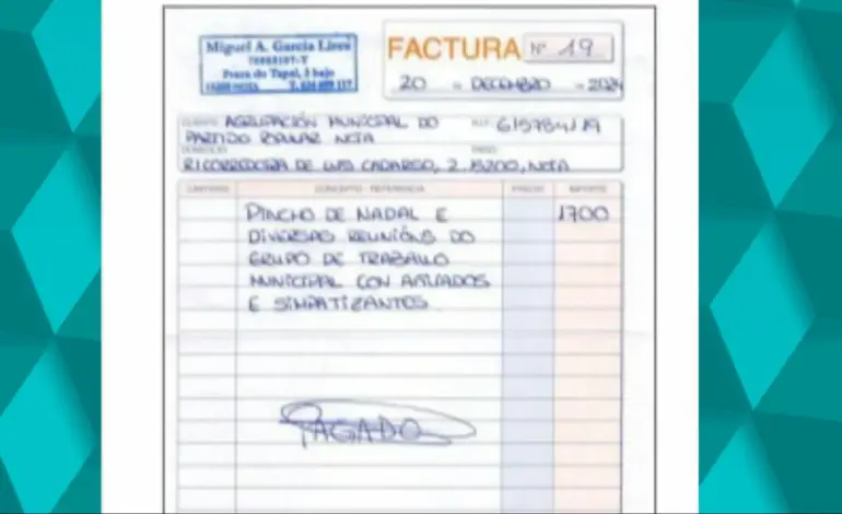 Vinos de 30 euros, mucho marisco y más chupitos: el PP de Noia gastó hasta 30.000 euros de dinero público en bares y restaurantes