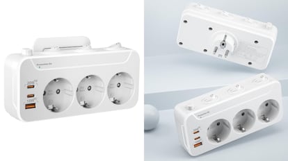 regleta para enchufes de pared