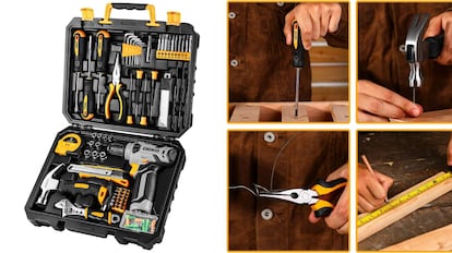 Estuche de herramientas duradero con mango ergonómico grande