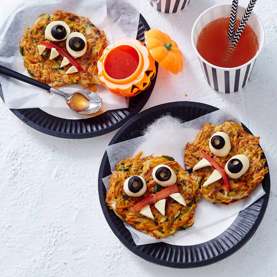 Tortitas de calabaza para Halloween