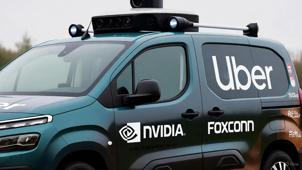 Stellantis, NVIDIA, Uber y Foxconn unen sus fuerzas para que viajes en robotaxi ya