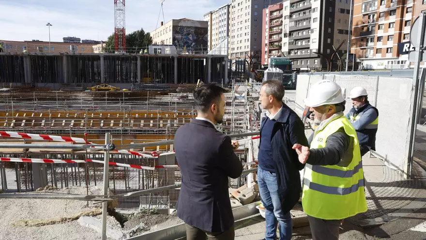 Así luce la futura vivienda para jóvenes en la parcela de Peritos en Gijón: la ministra de Vivienda visita las obras