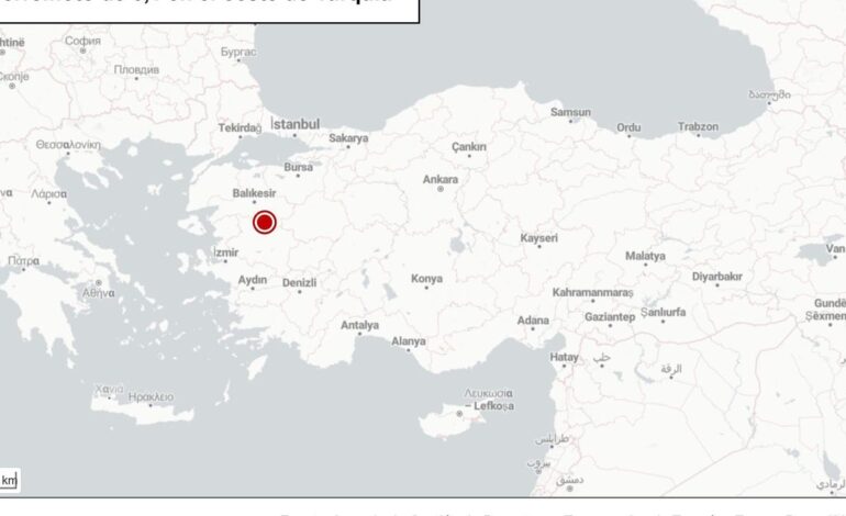 Registrado un terremoto de magnitud 6,1 en el oeste de Turquía