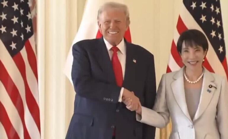 Takaishi y Trump firman acuerdo de tierras raras y prometen "nueva edad de oro"