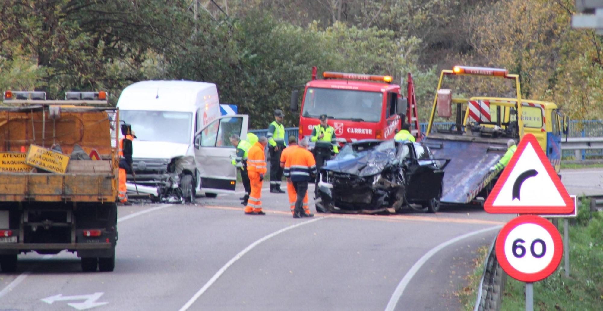 Un hombre de 60 años gravemente herido en un accidente en el corredor de Aller