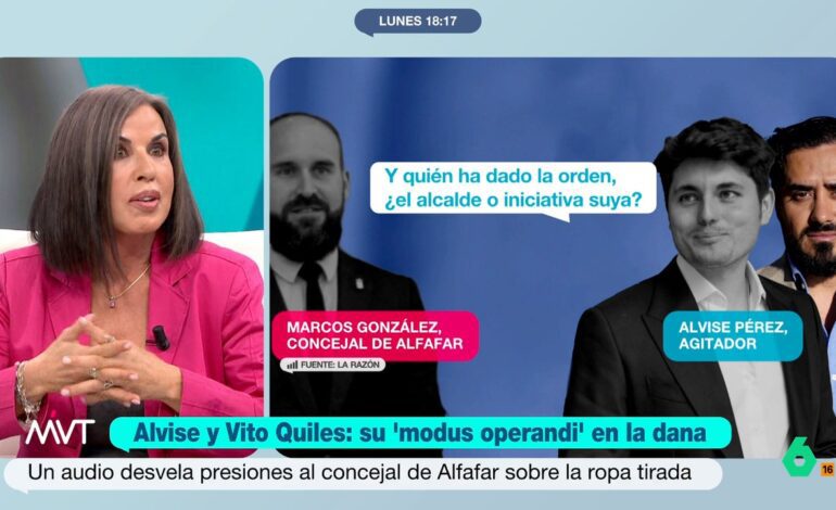 Bea de Vicente ve delictivo el bulo de Vito Quiles y Alvise sobre la ropa de la DANA: «Es una manipulación soez»