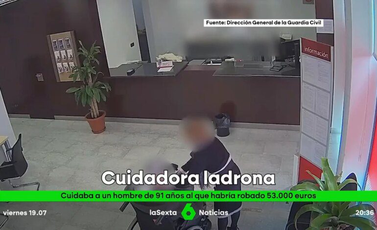 La Guardia Civil detiene a una mujer por robarle 53.000 euros al anciano que cuidaba