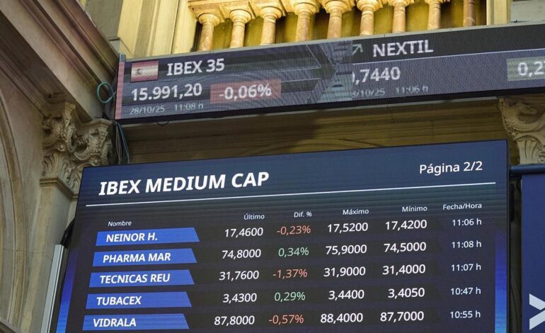 El Ibex 35 defiende los 16.000 puntos en la apertura y Puig se dispara un 8% tras la presentación de sus cuentas