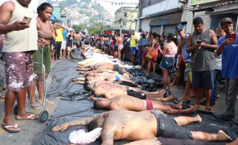Aumenta a 128 el número de muertos en la megaoperación policial contra el narcotráfico en Río de Janeiro