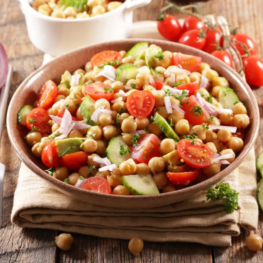 ensalada de garbanzos