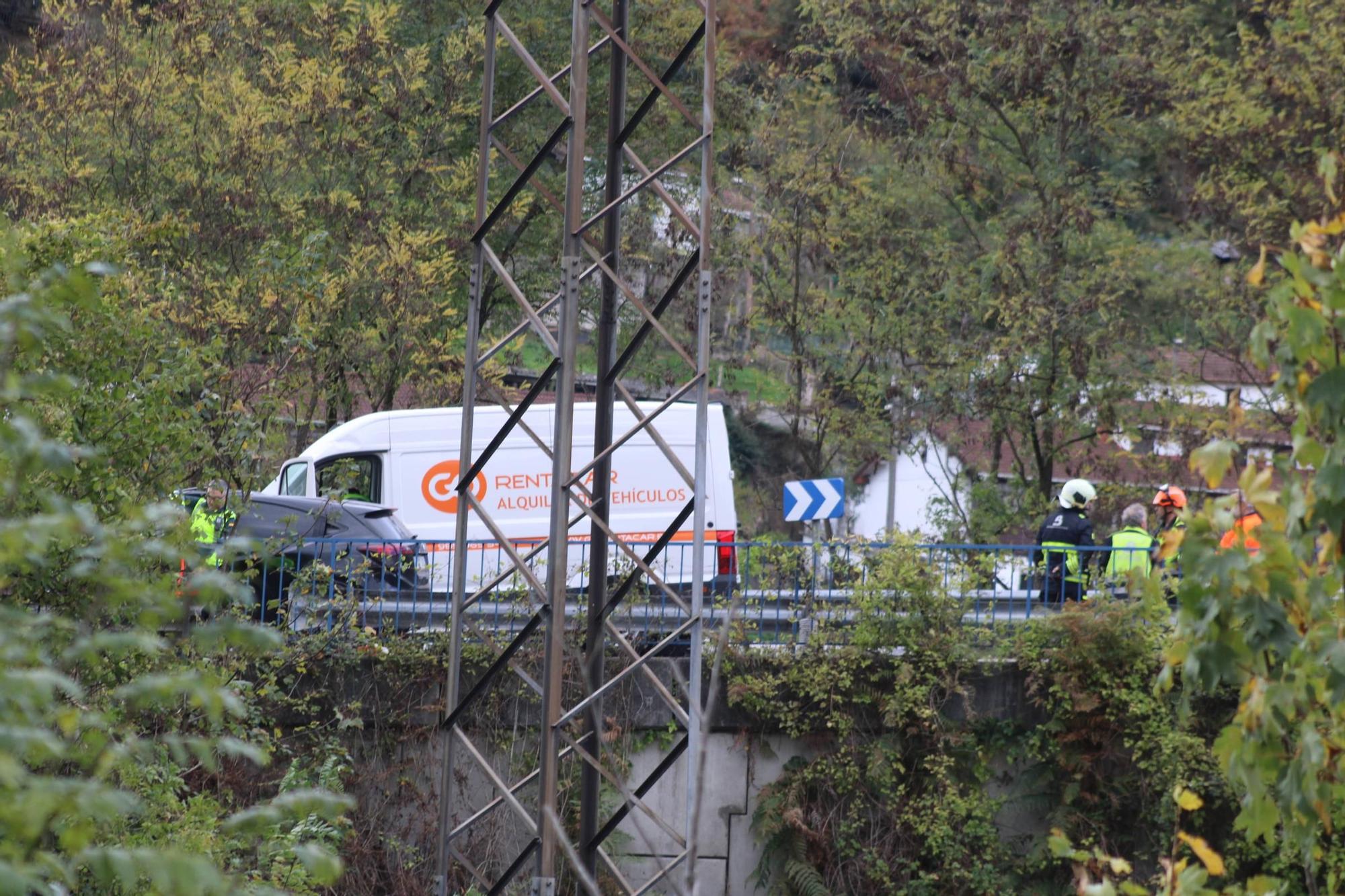 Un hombre de 60 años gravemente herido en un accidente en el corredor de Aller