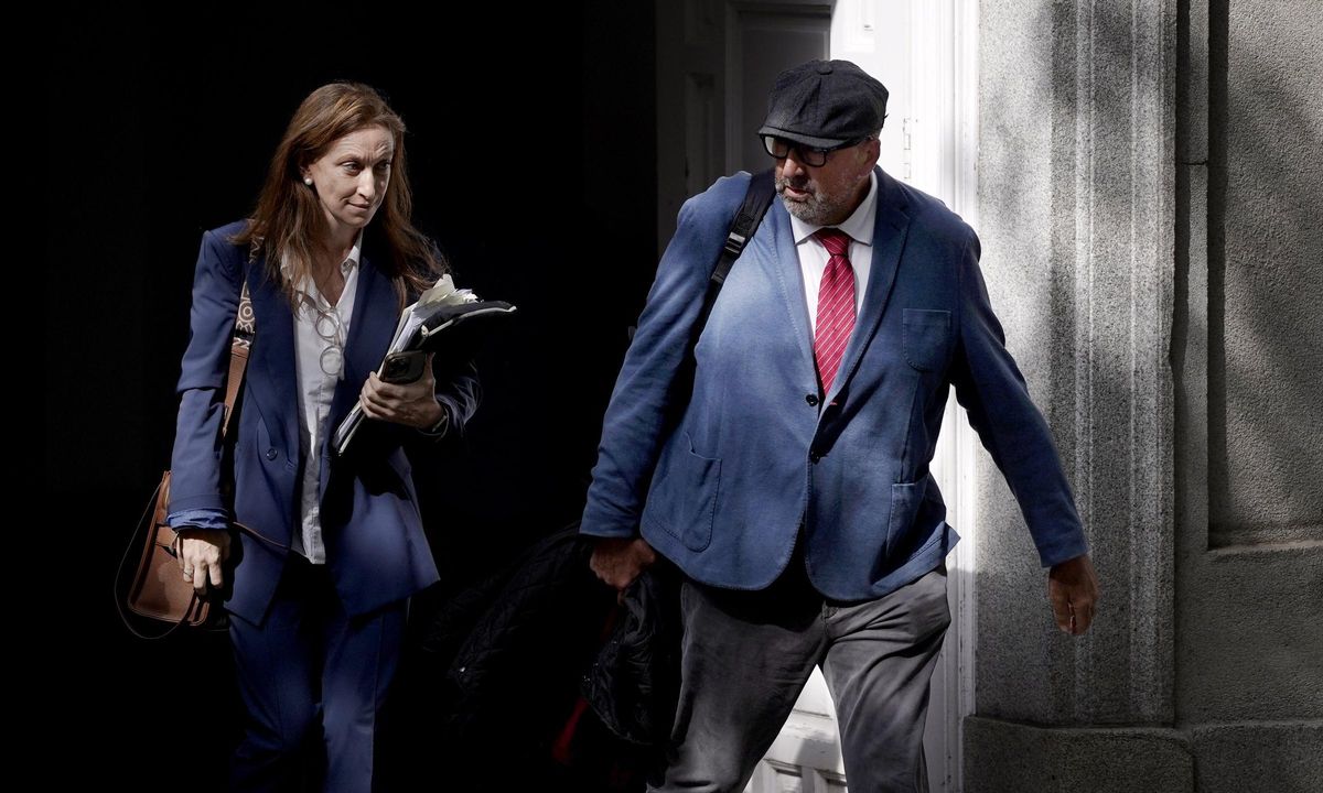 Koldo García, al salir de la Corte Suprema.