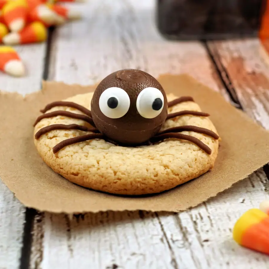 Galletas de araña de Halloween