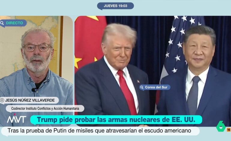 Jesús Núñez advierte que Trump intenta llevarnos a una «ley de la jungla» donde cree que puede «imponer su dictado»