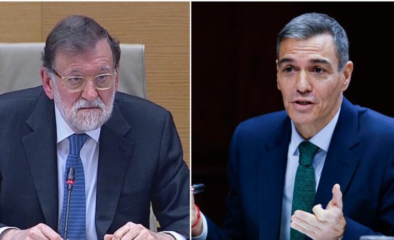 las frases casi calcadas de Sánchez y Rajoy en sus comparecencias en el Senado y las Cortes
