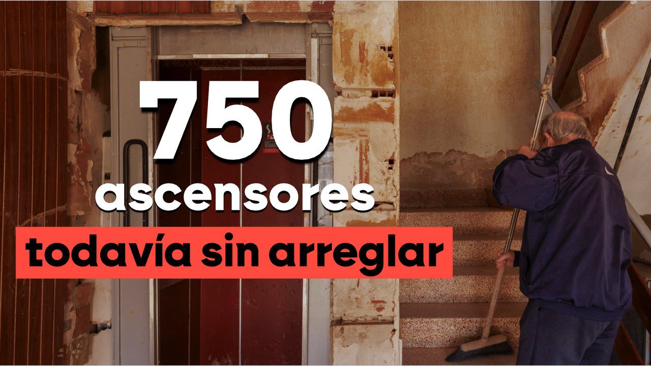 Más de 750 ascensores en Valencia siguen estropeados un año después de la DANA y miles de vecinos no pueden volver a la normalidad
