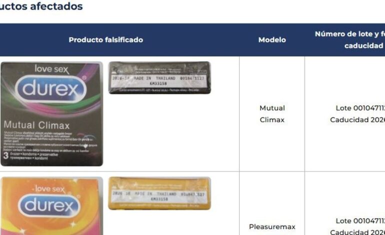 detectan preservativos Durex falsos en el mercado español