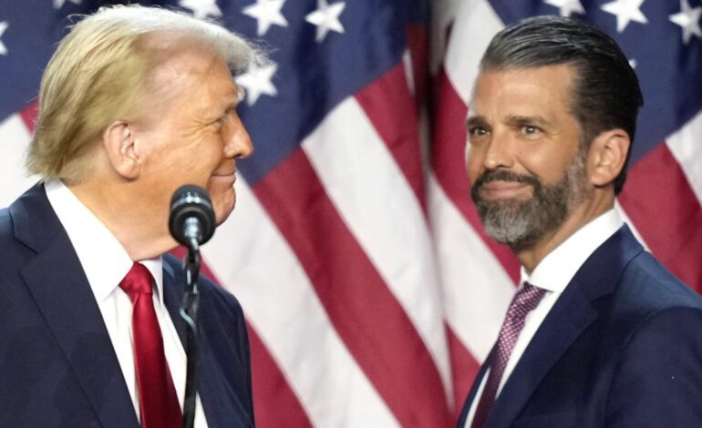 Donald Trump Jr., el ‘fichaje estrella’ de una empresa de drones que logra un contrato millonario con el Pentágono