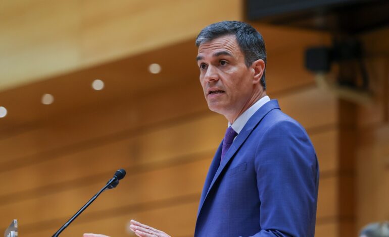 Sánchez comparece en el Senado, en directo