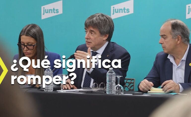 Puigdemont teatraliza su amenaza de romper con el Gobierno sin aclarar su posición ante un PSOE que no se da por aludido