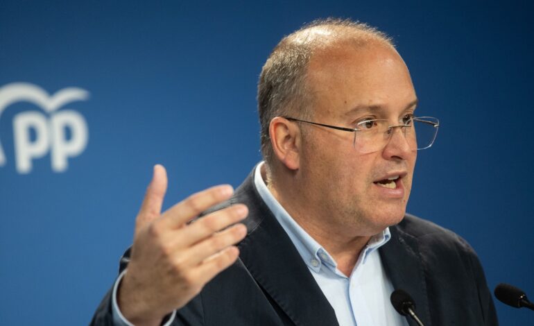 Tellado cree que «no ha llegado el momento» de decidir si Mazón será candidato a las próximas elecciones valencianas