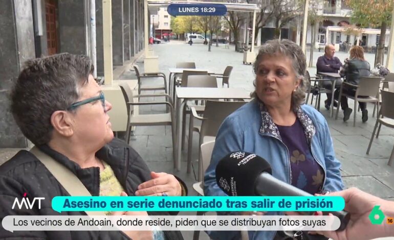 Una vecina de Andoain, ante la presencia del asesino en serie Ximo Ferrándiz: "¿Reinserción? Una mierda. La cabra tira al monte"