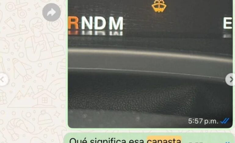 las redes explotan con esta surrealista conversación por WhatsApp sobre un testigo del coche