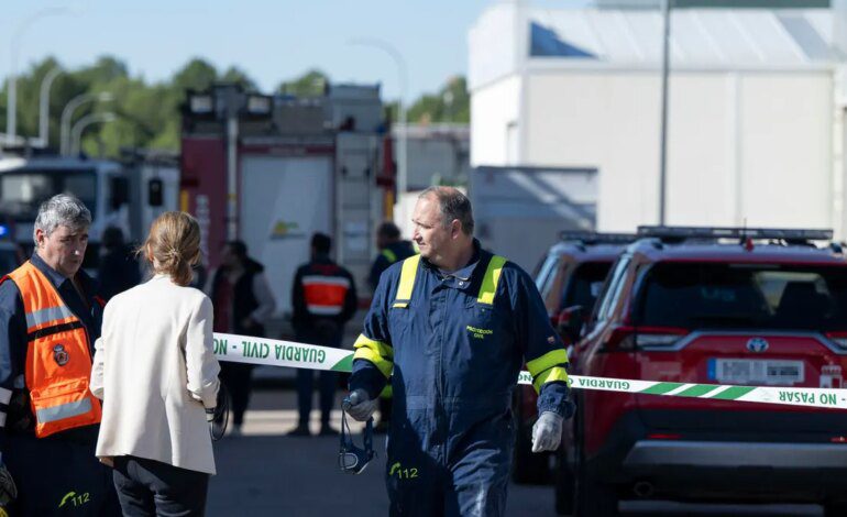 Tres heridos muy graves tras una explosión en una empresa de residuos sanitarios en Socuéllamos (Ciudad Real)