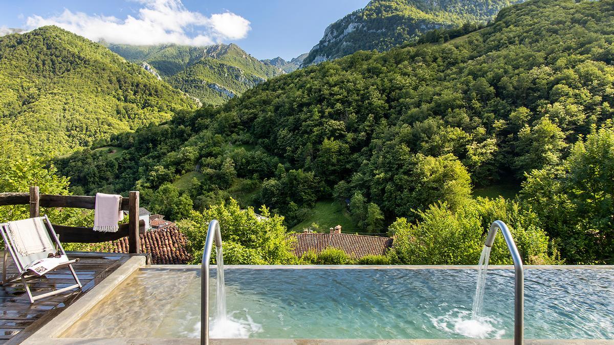 Pueblo de Caleao en Asturias