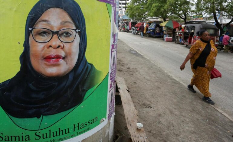 La presidenta en funciones de Tanzania obtiene casi el 98% de los votos en unos comicios marcados por la exclusión de opositores